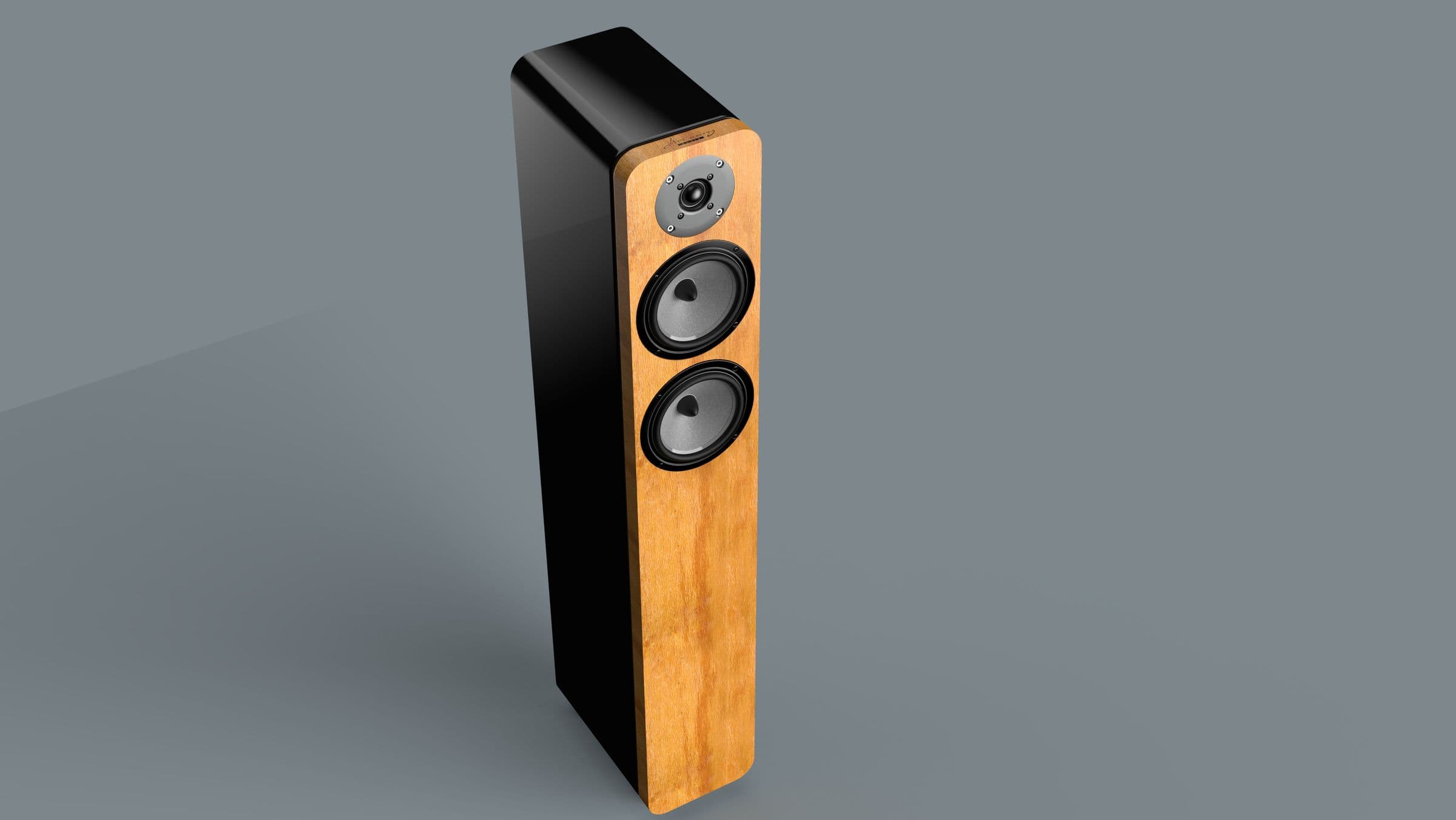Hand-built hi-fi loudspeakers in natural wood
