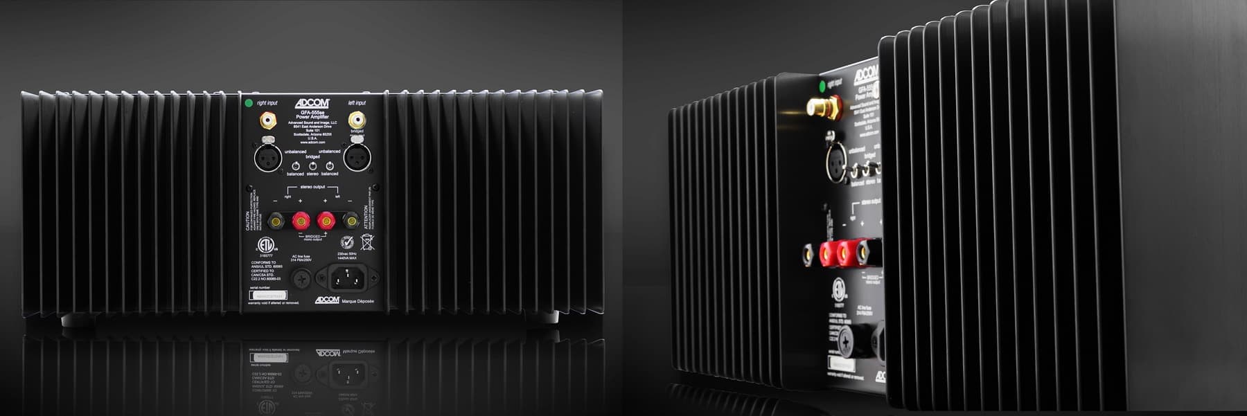 Adcom GFA-555se — classic Nelson Pass stereo amplifier, updated (2)